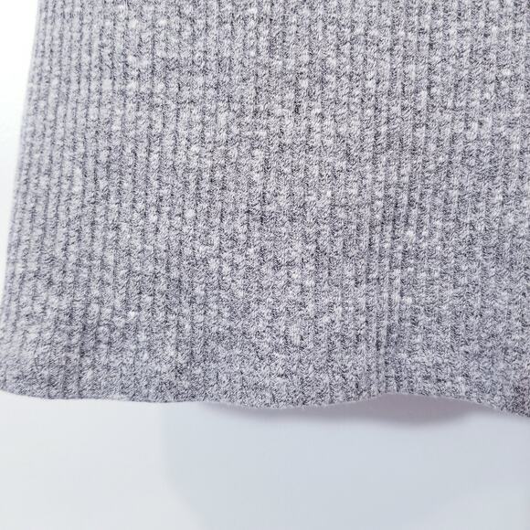 Enzo Costa Ribbed Knit Mini Dress Sleeveless Crewneck - Picture 9 of 14